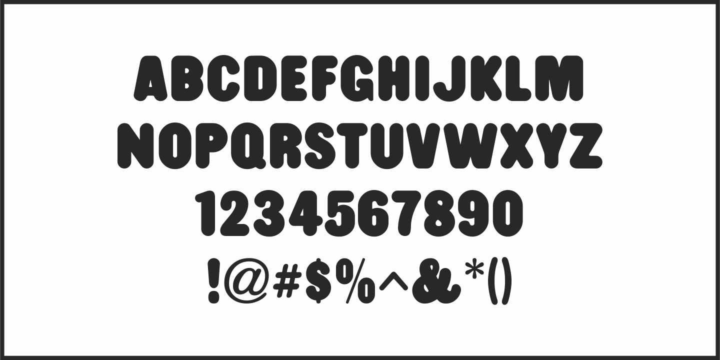 Example font Wood Rounded JNL #4